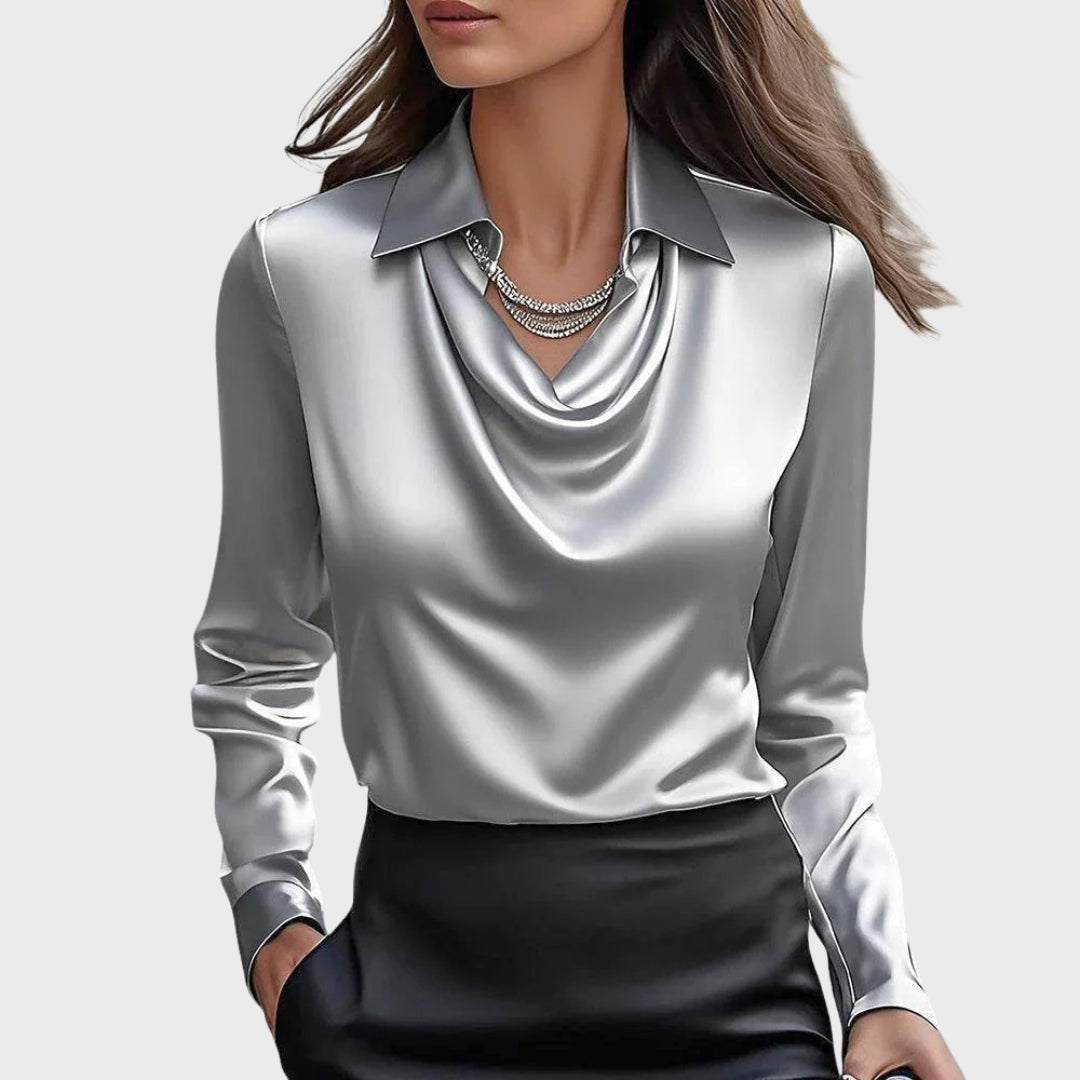 GISA | Bluse mit luxuriösem Glanz