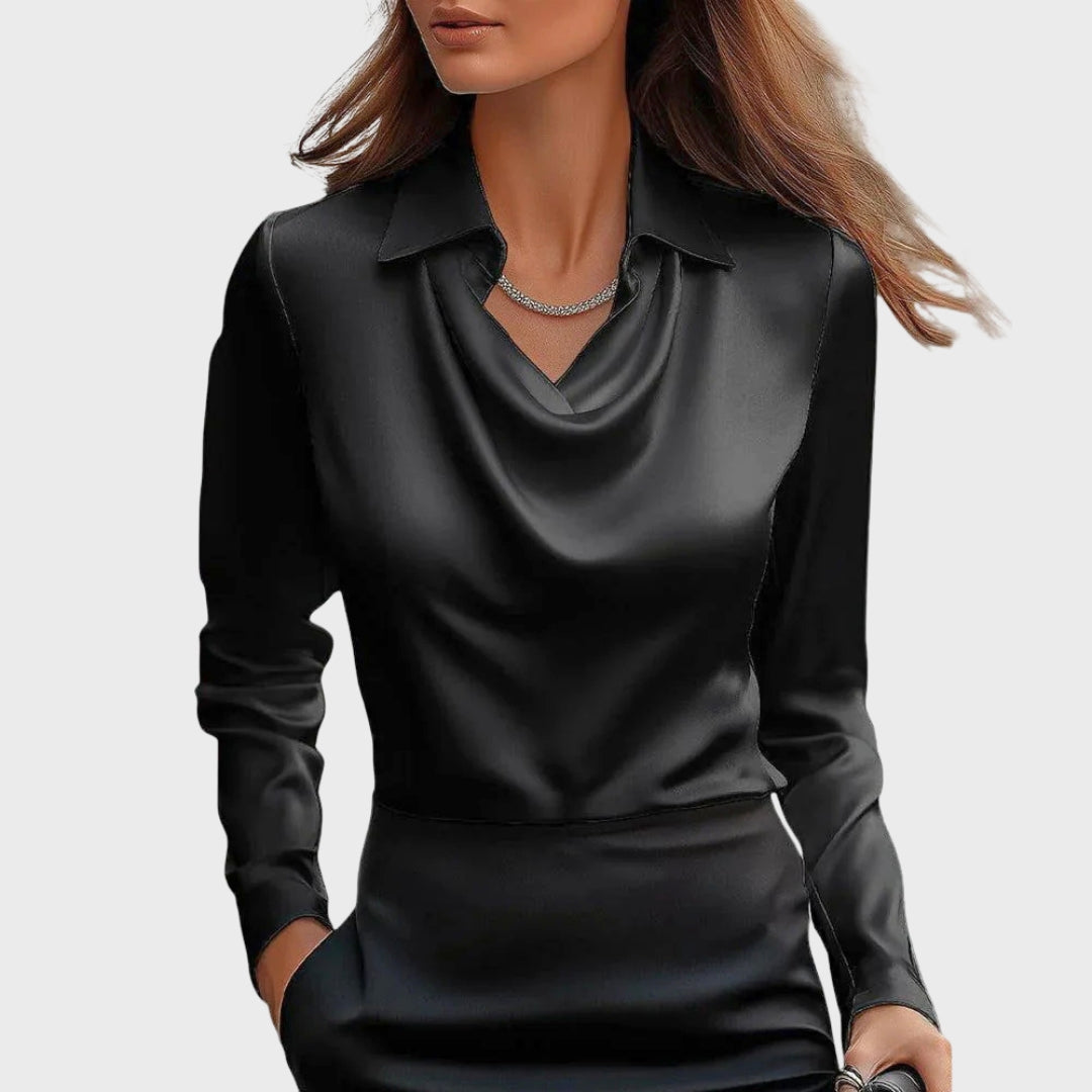 GISA | Bluse mit luxuriösem Glanz