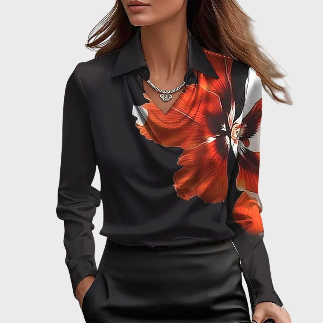 GISA | Bluse mit luxuriösem Glanz