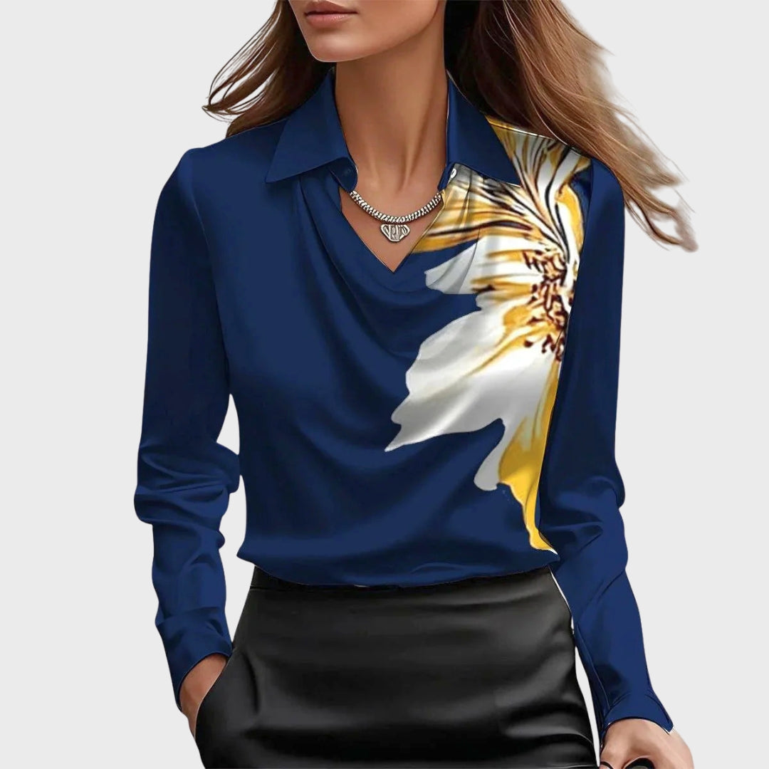 GISA | Bluse mit luxuriösem Glanz