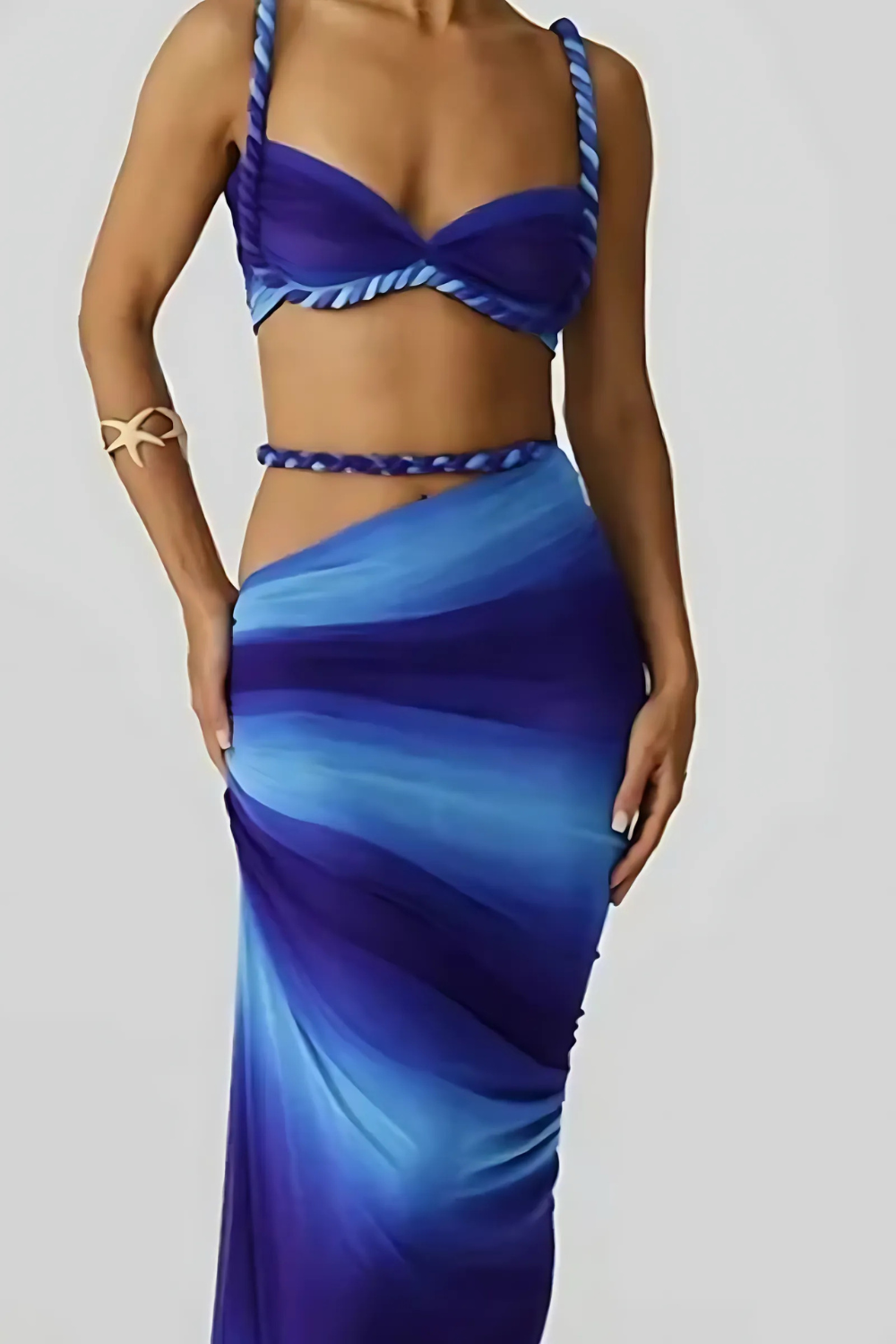 SYLVIE | Geflochtenes Maxikleid