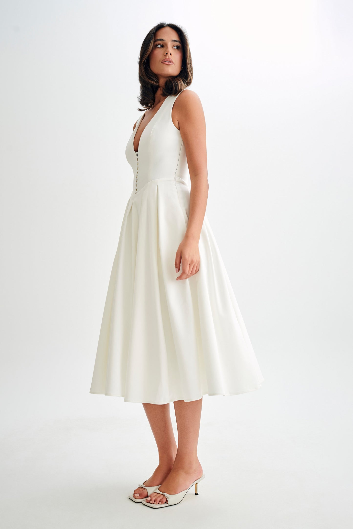 CHRISTINE | Ärmelloses Midikleid