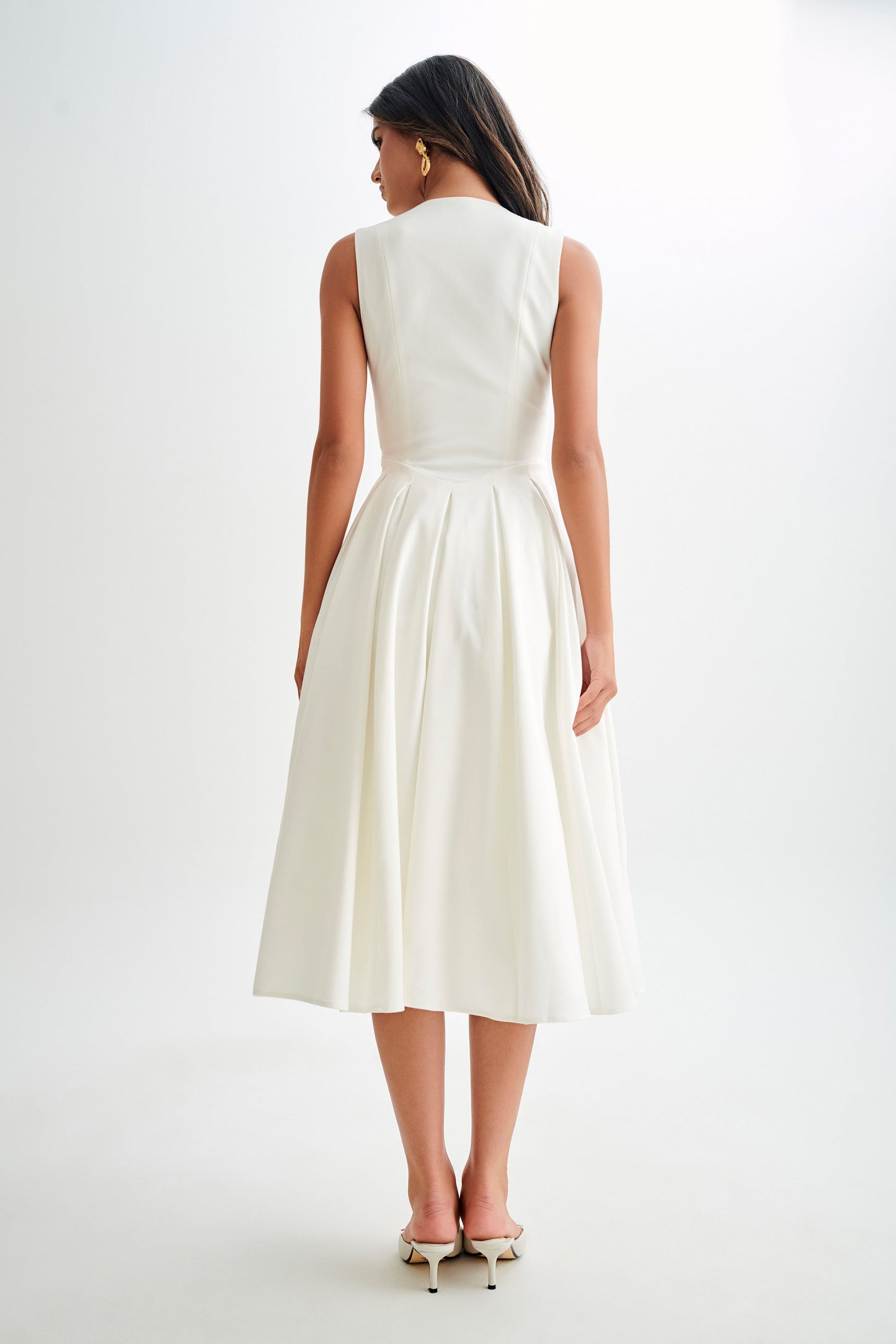 CHRISTINE | Ärmelloses Midikleid