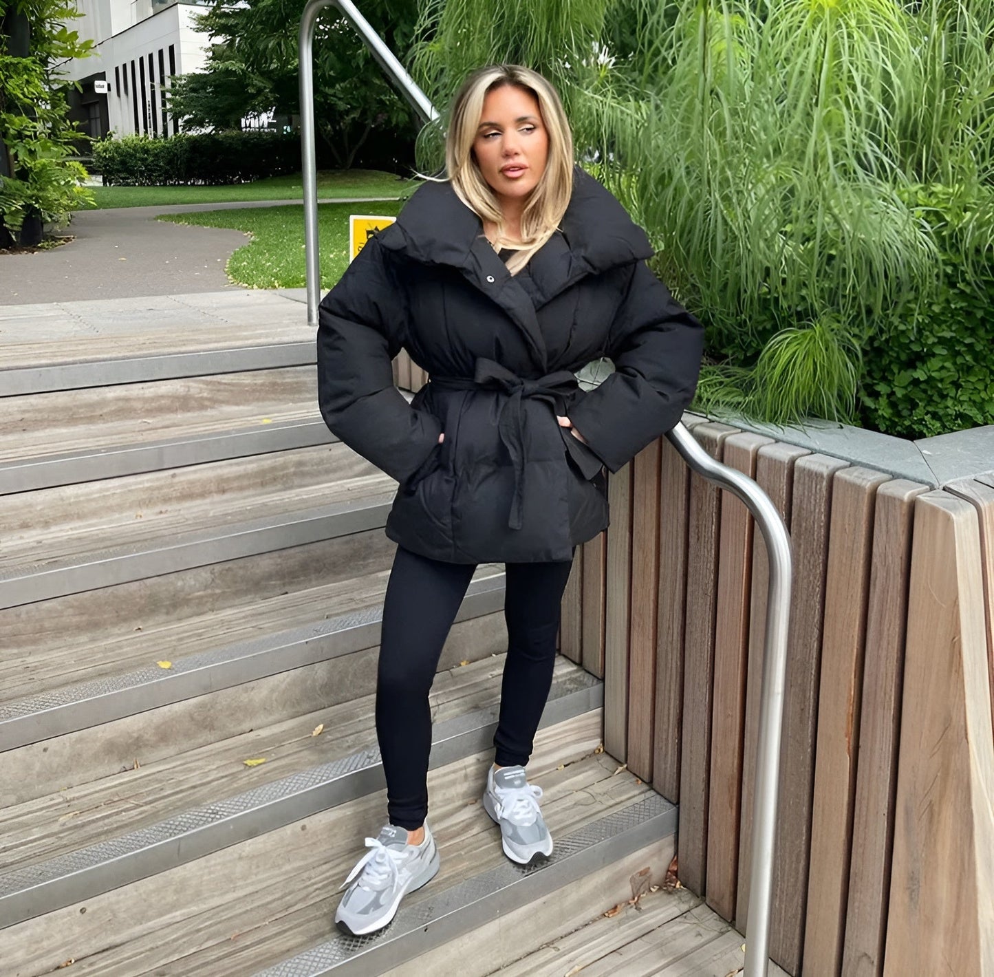 AMELIE – Schnür-Steppjacke