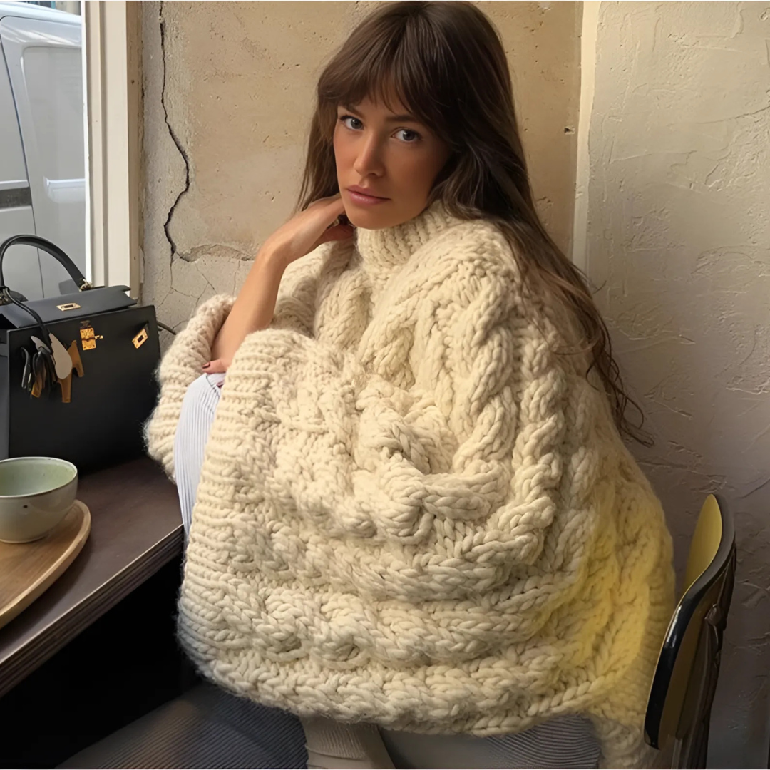 LINDA - Übergroßer Strickpullover