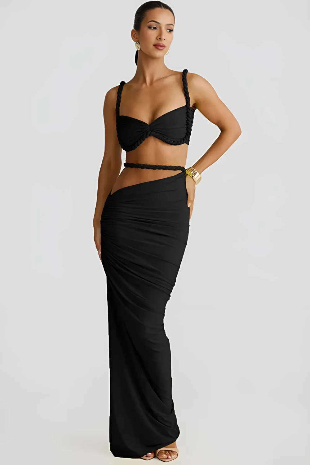 SYLVIE | Geflochtenes Maxikleid