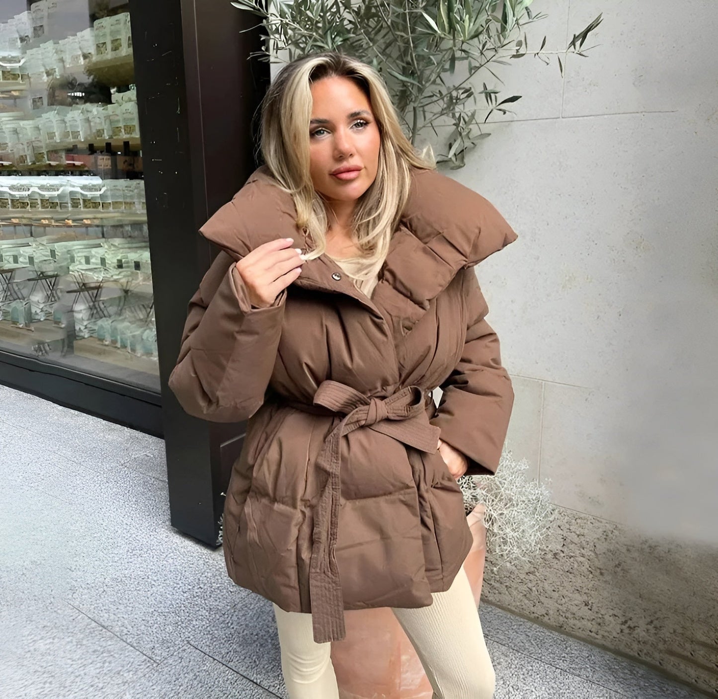 AMELIE – Schnür-Steppjacke