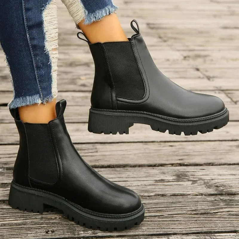 EVELINE - Robuste Chelsea-Stiefel