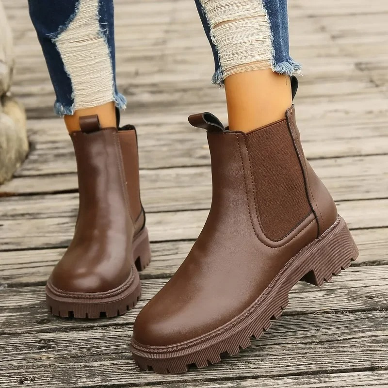 EVELINE - Robuste Chelsea-Stiefel