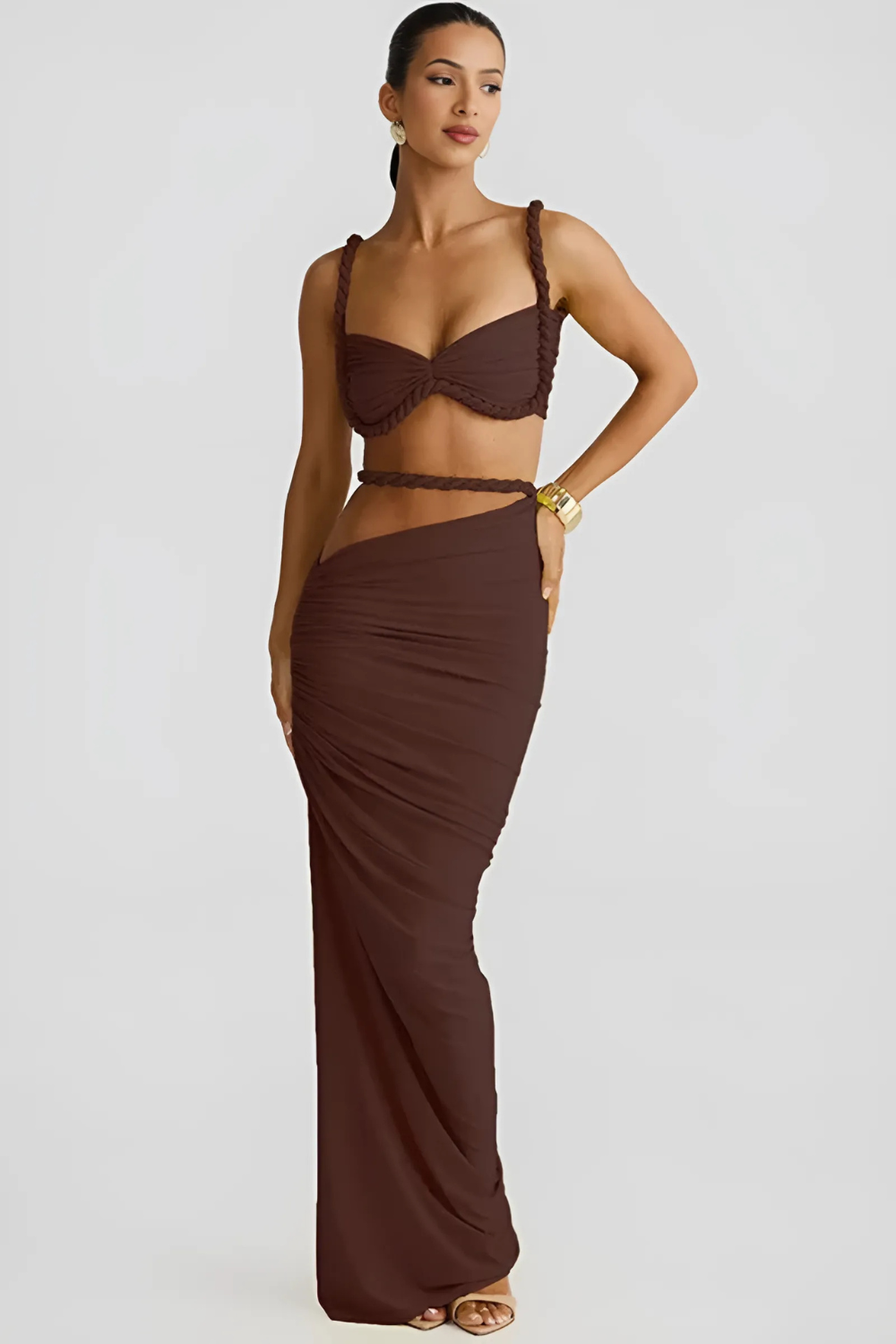 SYLVIE | Geflochtenes Maxikleid