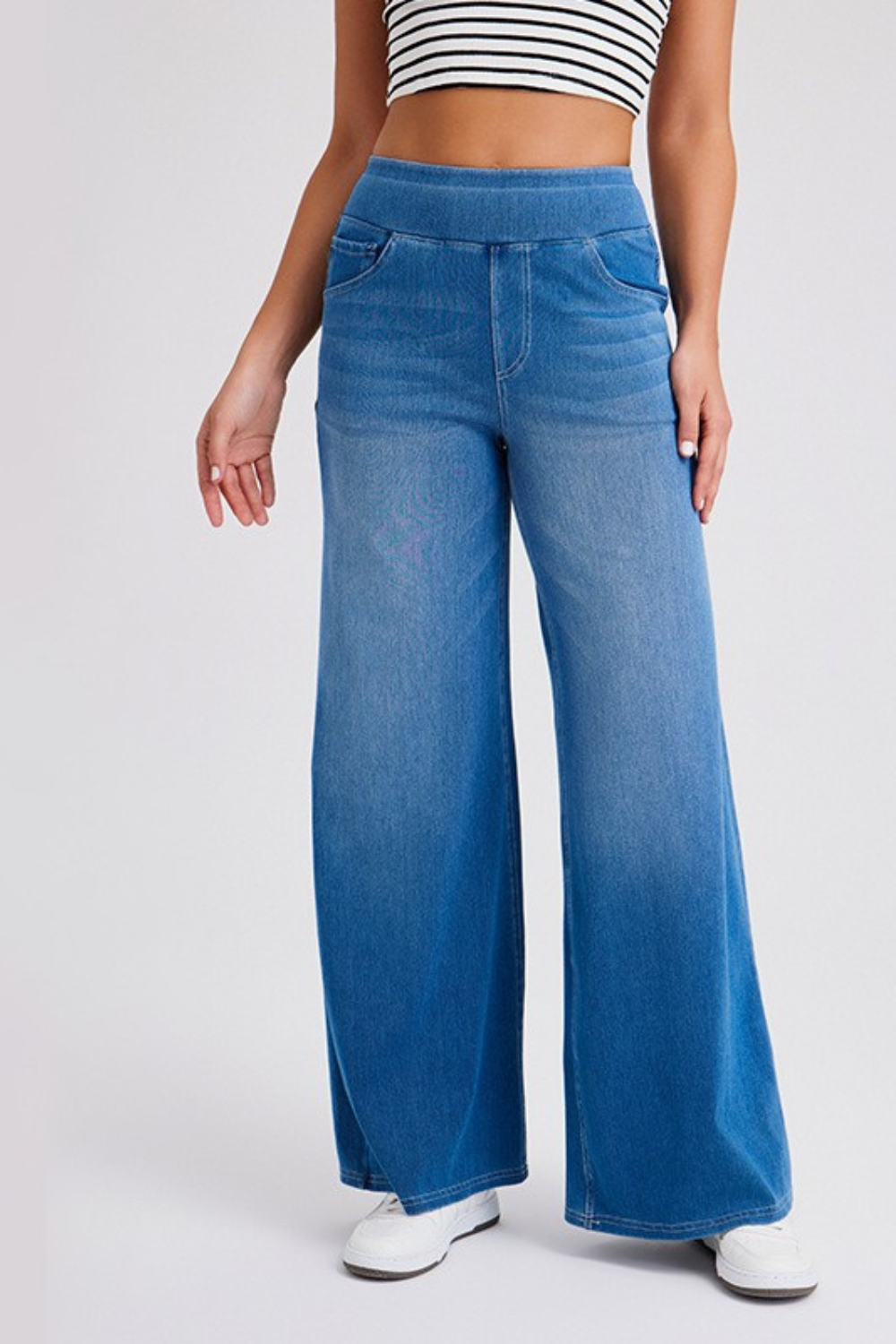 EMMA | Hoch taillierte Baggy-Hose