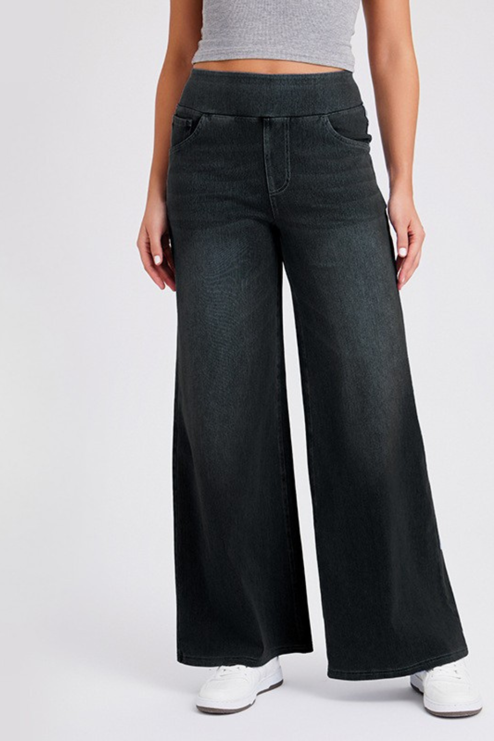 EMMA | Hoch taillierte Baggy-Hose