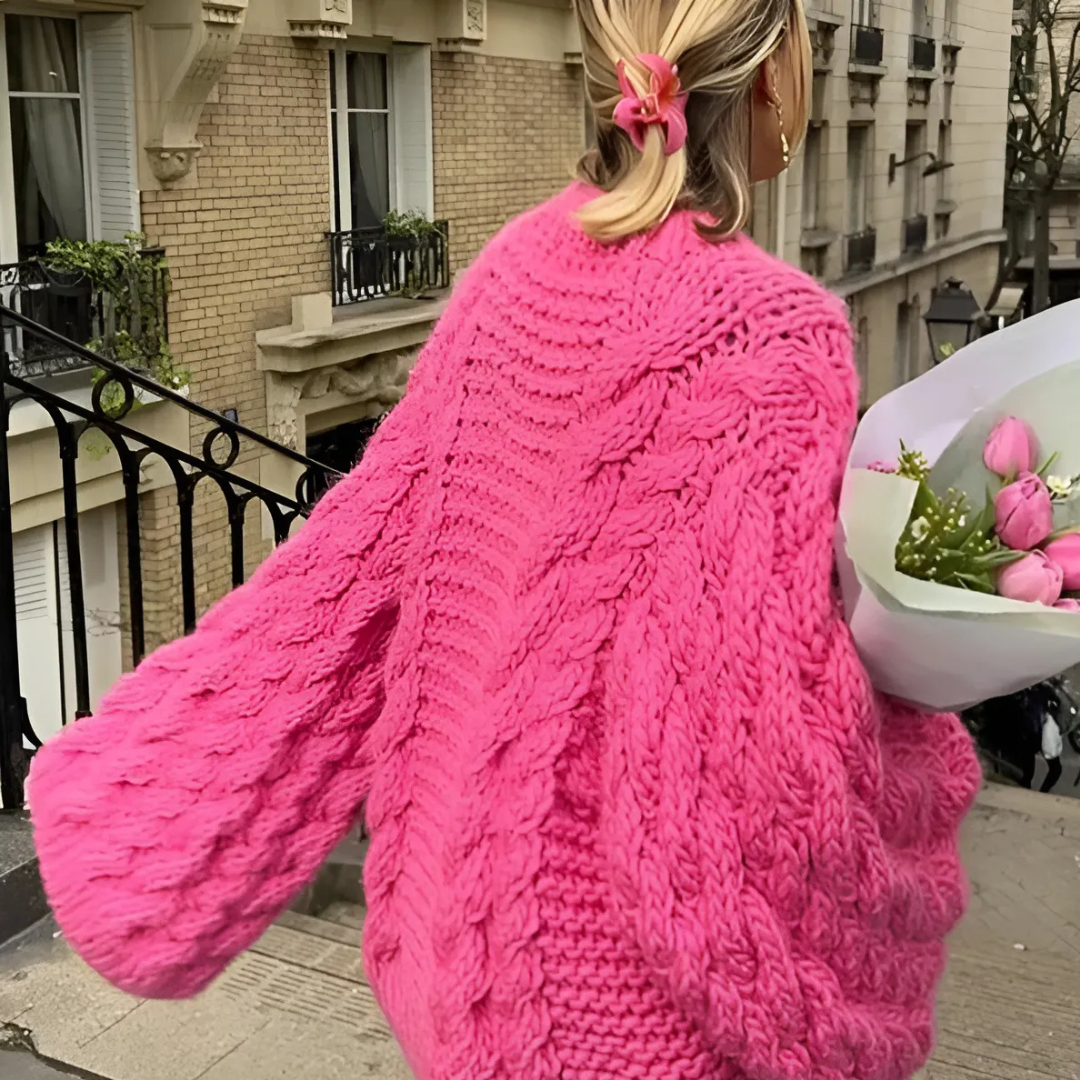 LINDA - Übergroßer Strickpullover