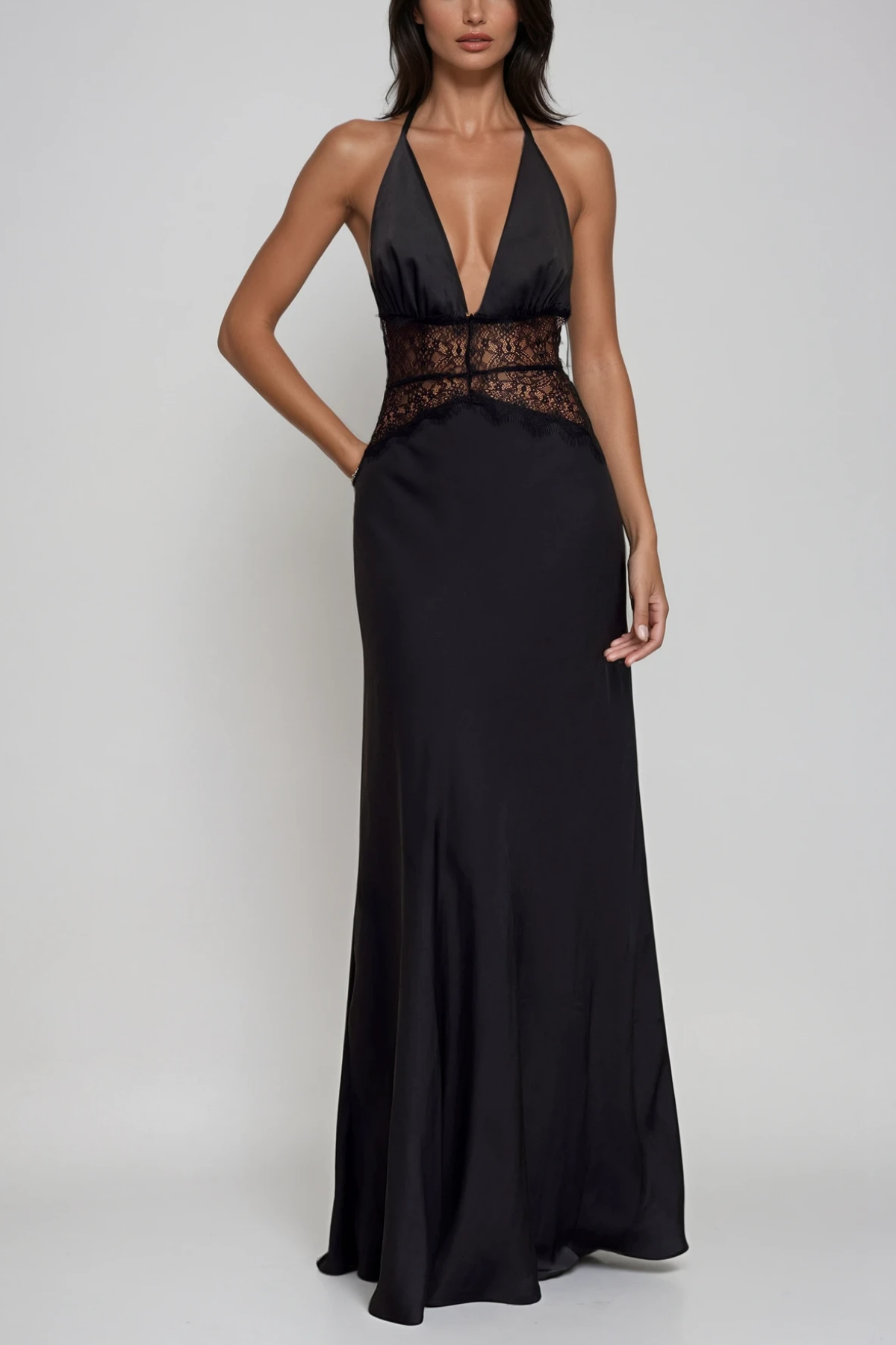 SELINA | Rückenfreies Maxikleid