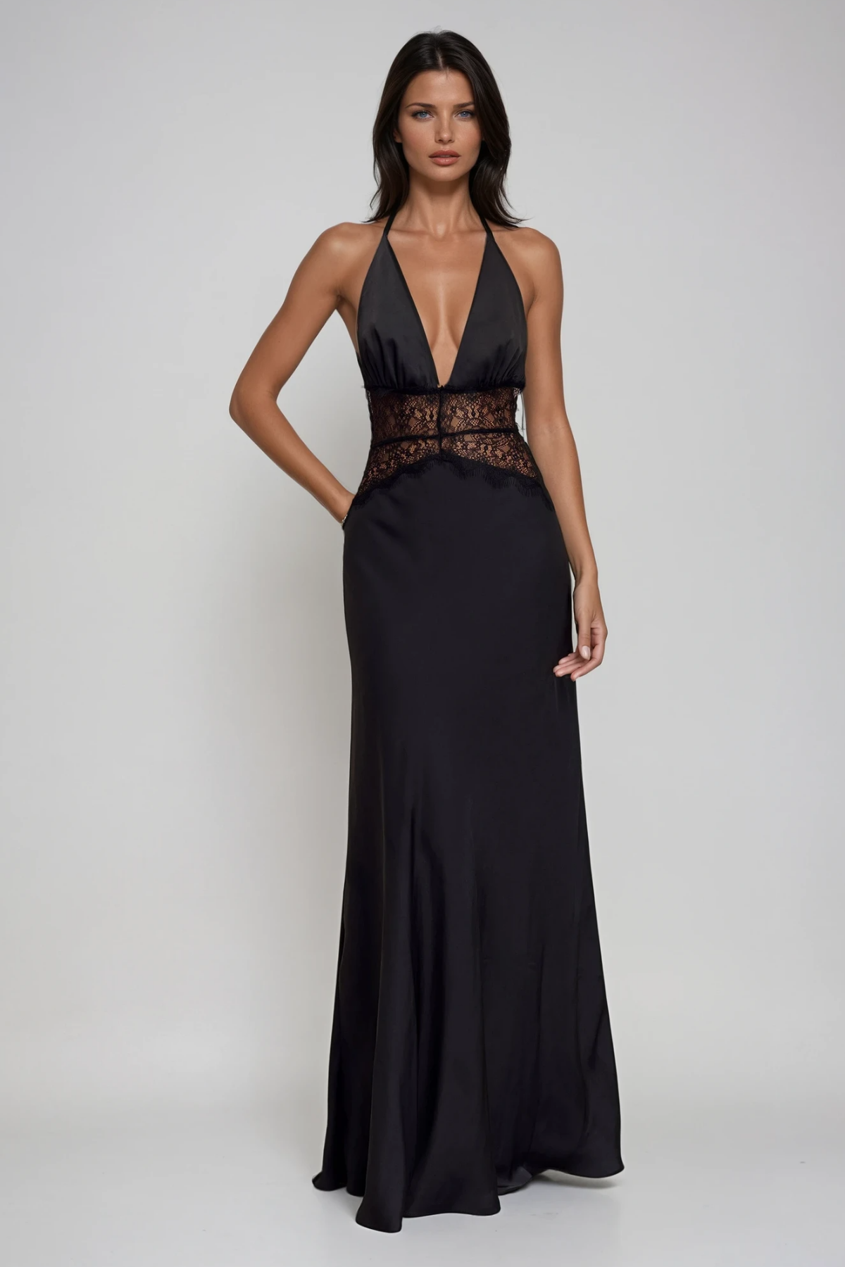 SELINA | Rückenfreies Maxikleid