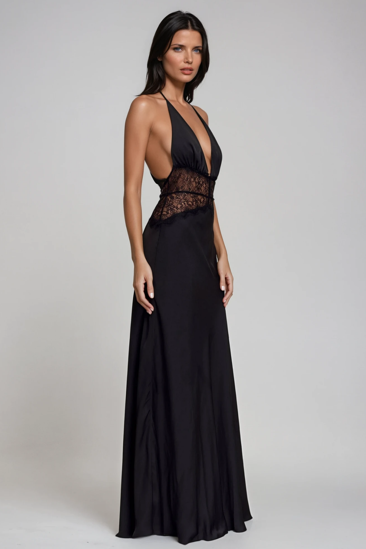 SELINA | Rückenfreies Maxikleid