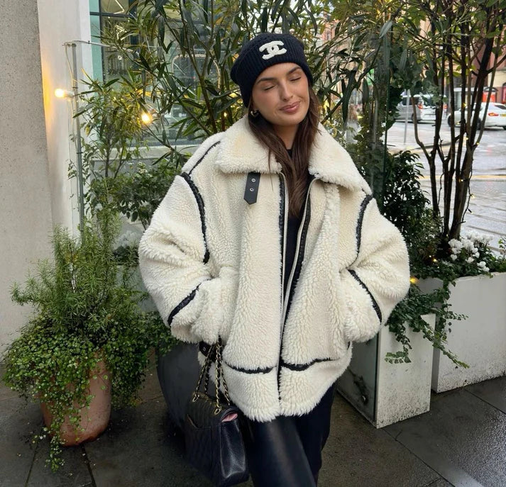 JASMIN | Weicher Teddymantel