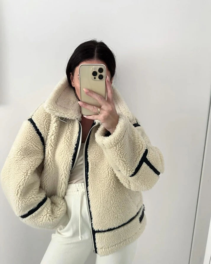 JASMIN | Weicher Teddymantel