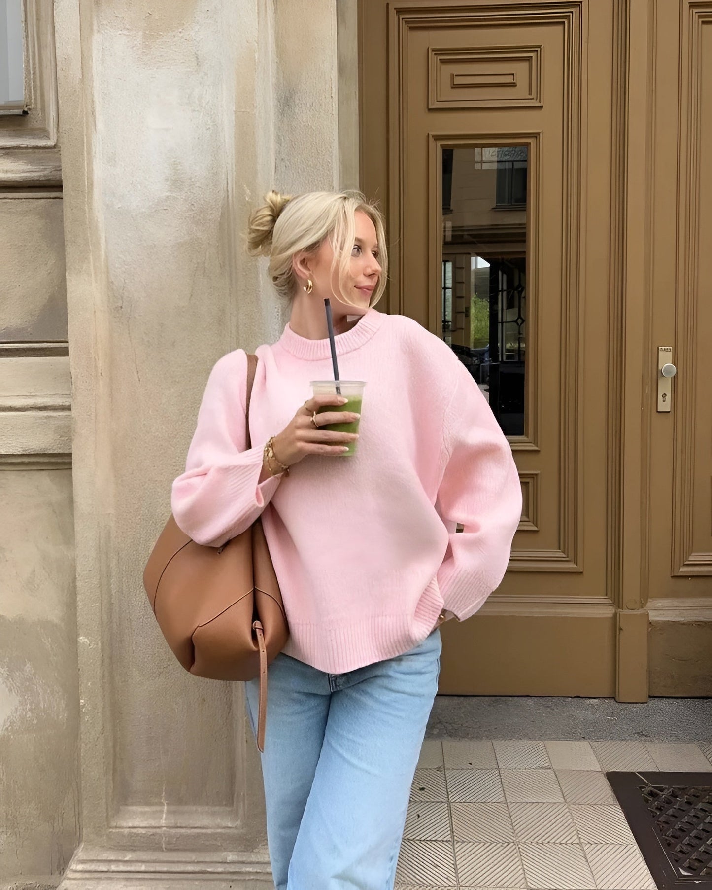 JOAN - Oversized Pinker Pullover