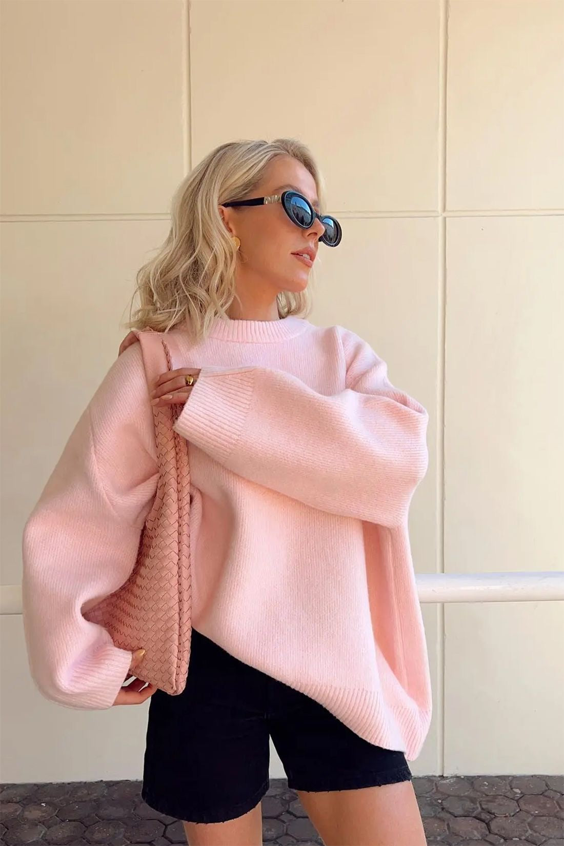 JOAN - Oversized Pinker Pullover