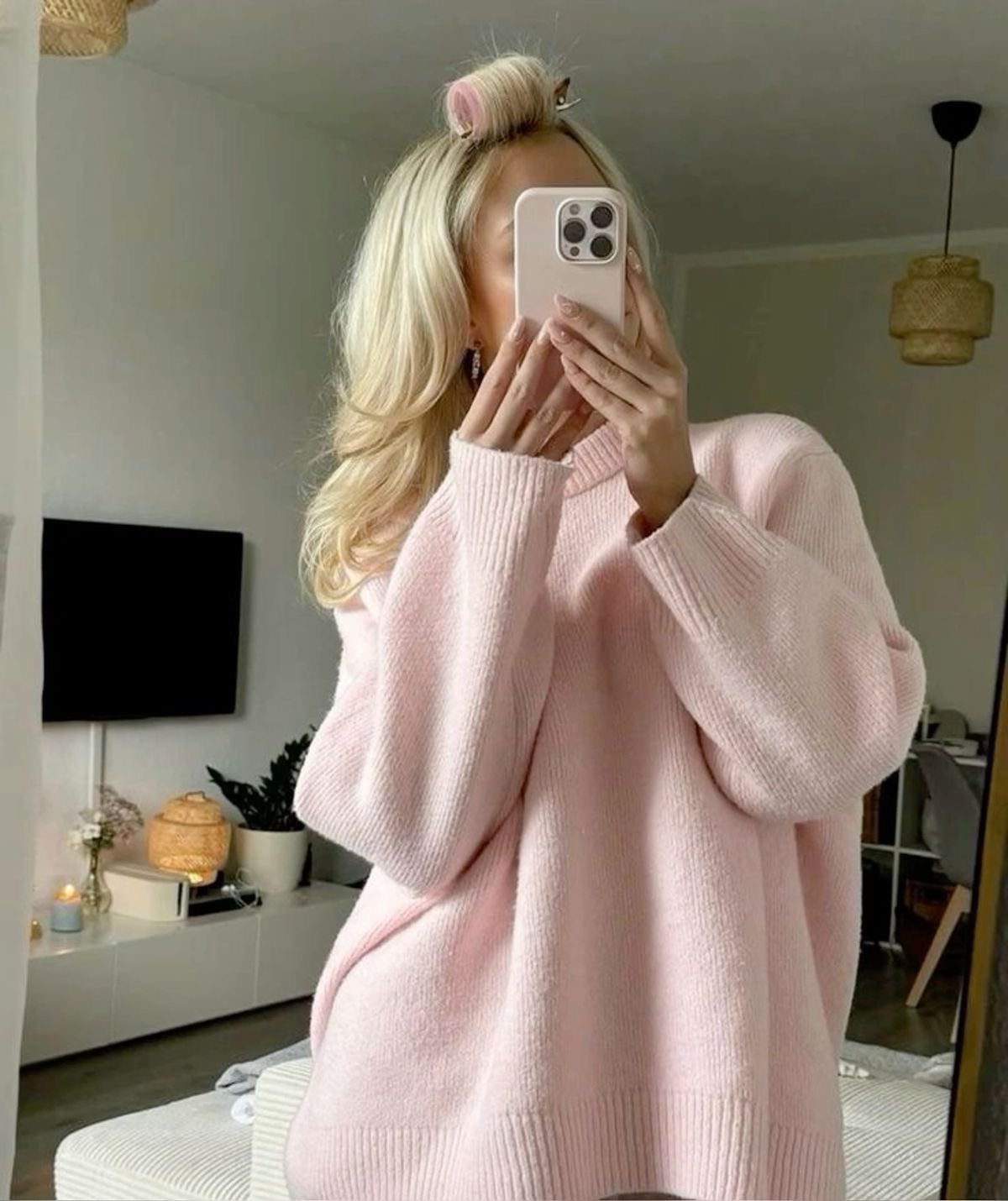 JOAN - Oversized Pinker Pullover