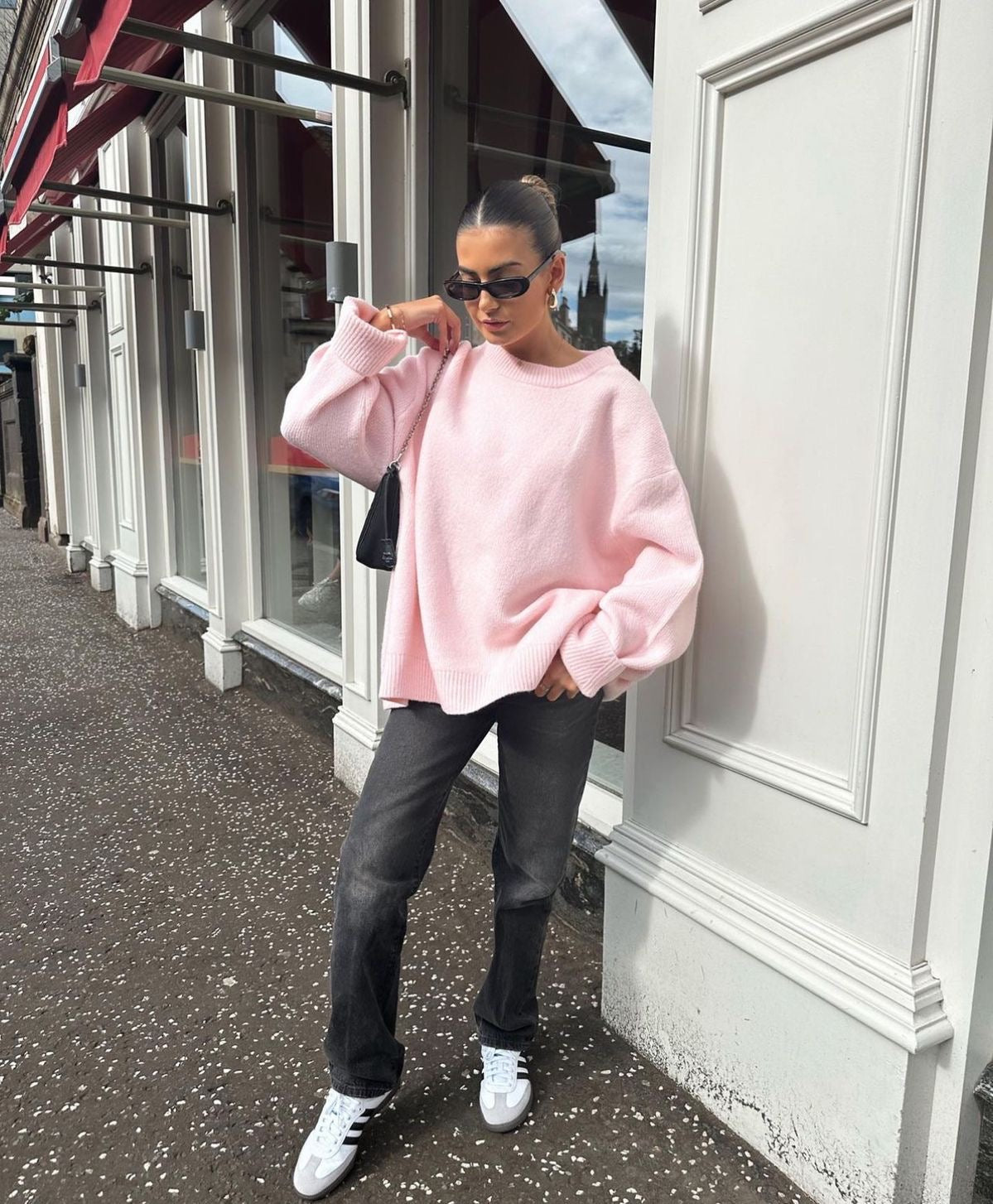 JOAN - Oversized Pinker Pullover