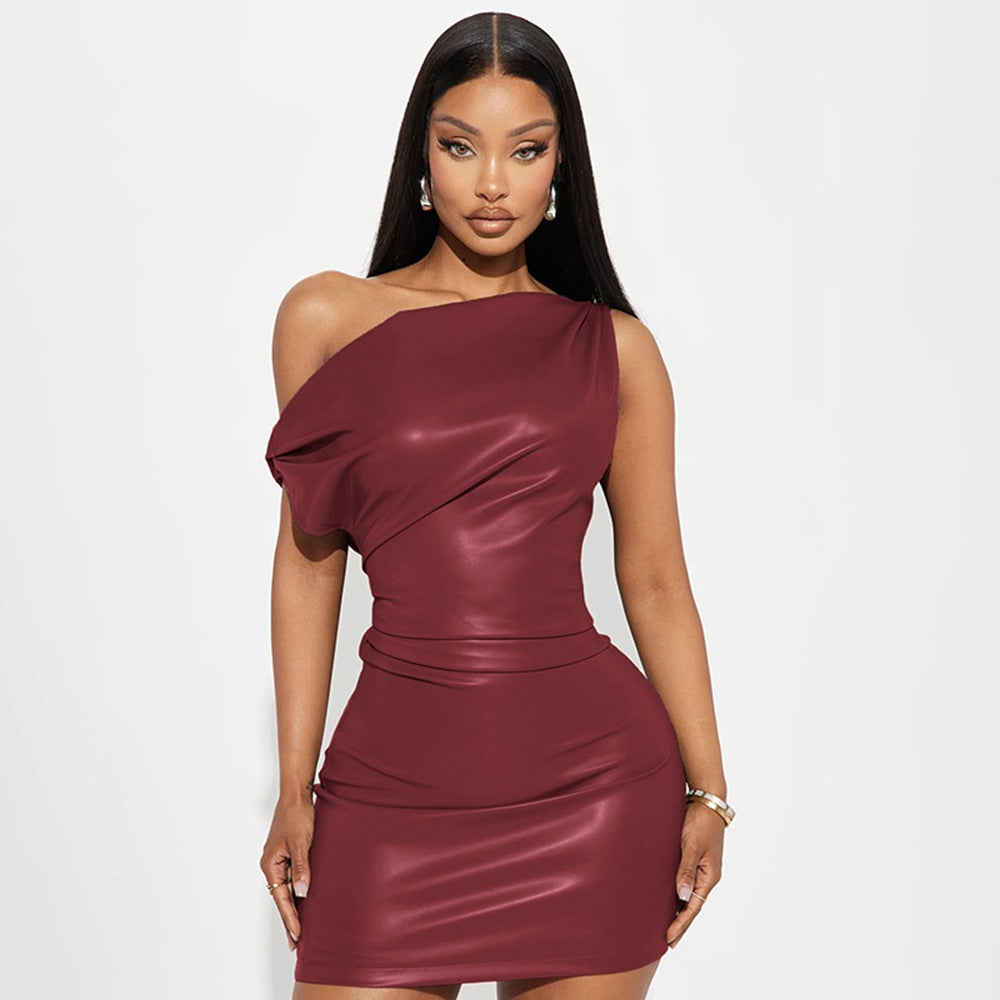 ATHENA | Sexy Kleid aus Kunstleder