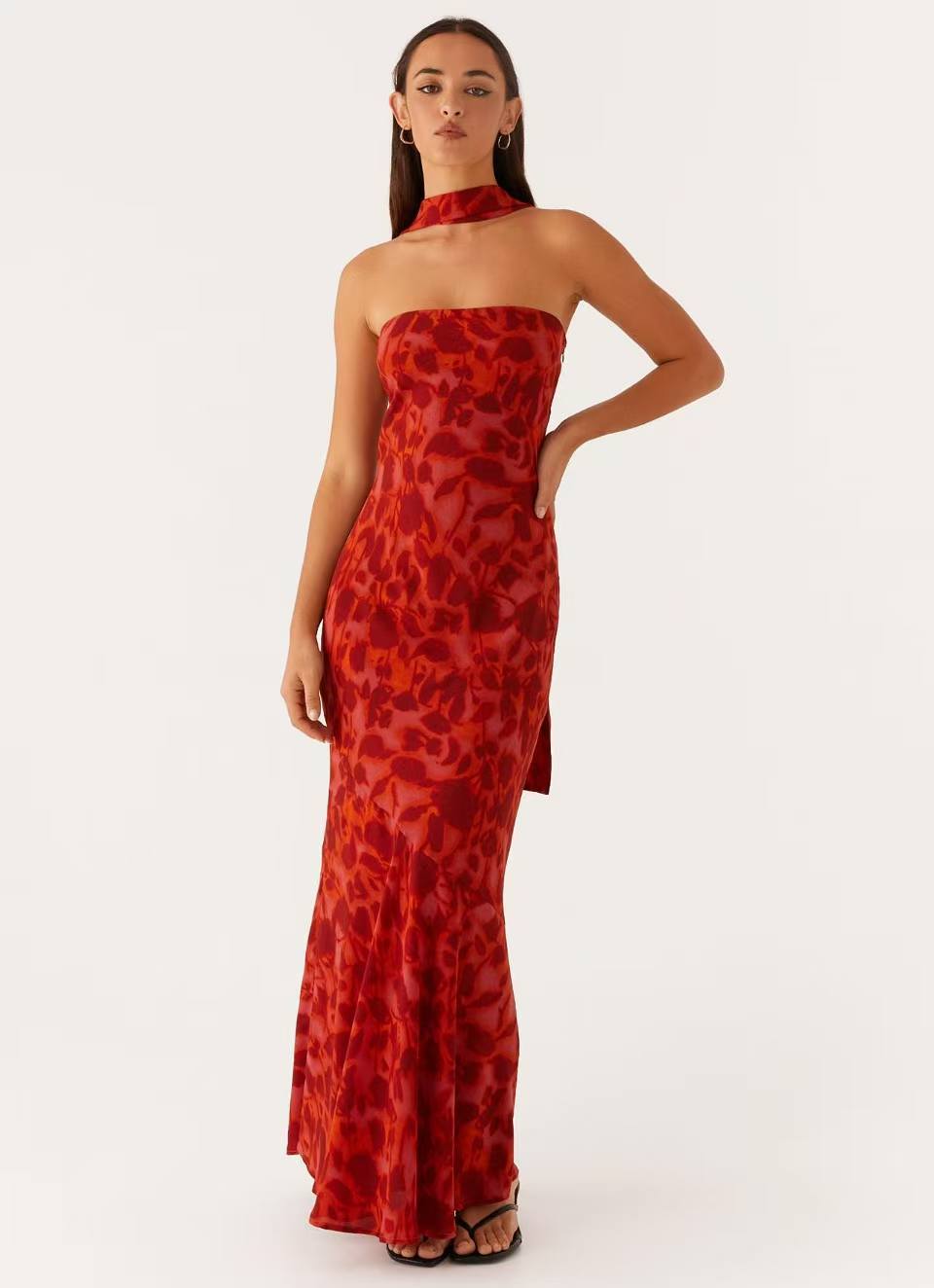 CHARLOTTE | Chiffon-Maxikleid