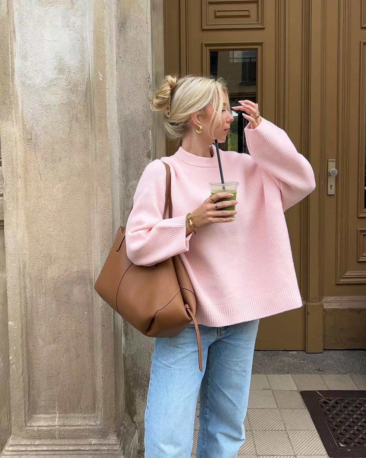 JOAN - Oversized Pinker Pullover