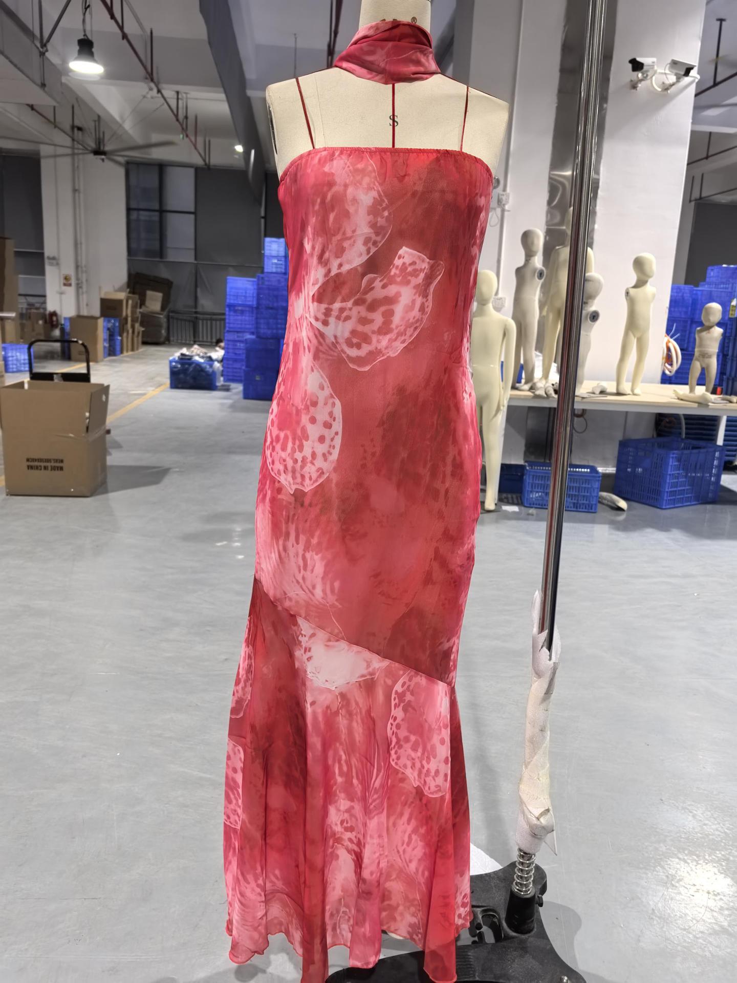 CHARLOTTE | Chiffon-Maxikleid