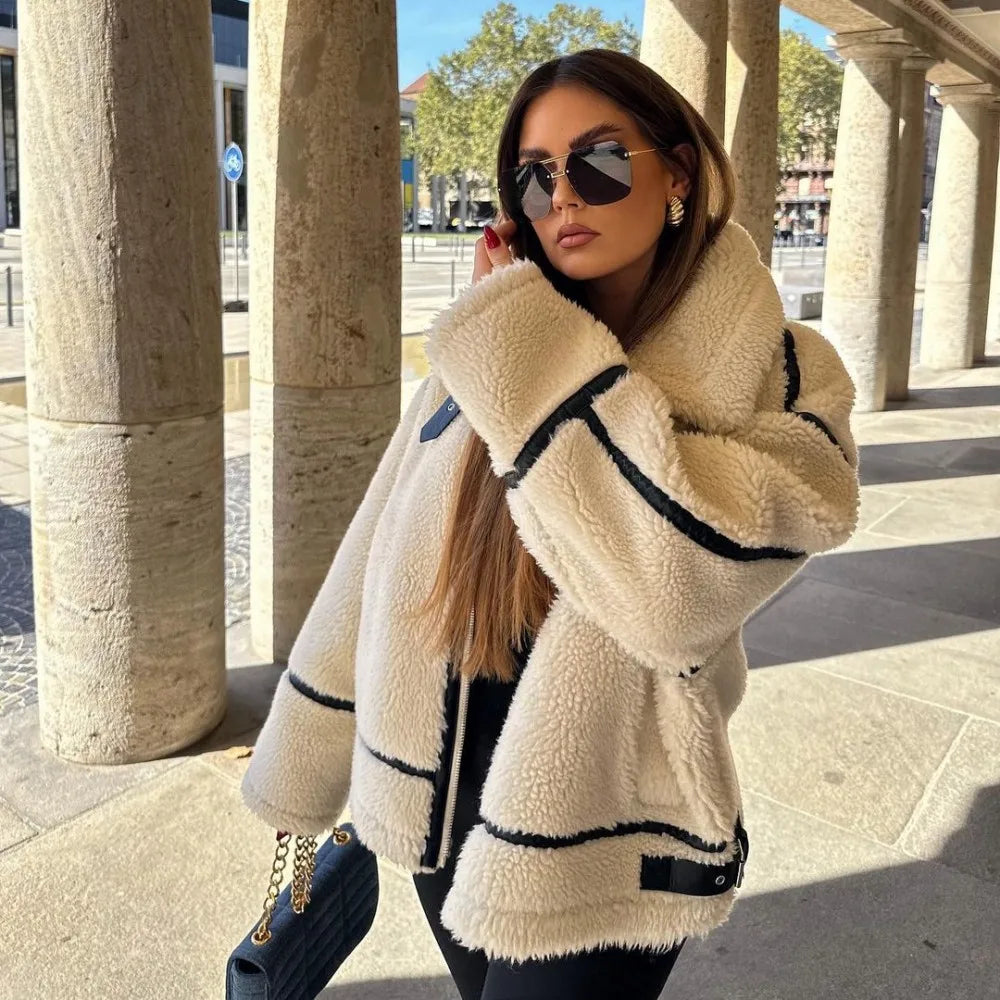 JASMIN | Weicher Teddymantel
