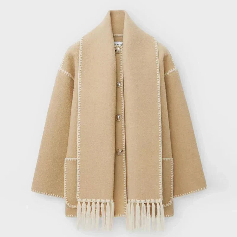 EMILIA – Elegante und warme Herbstjacke mit Schal