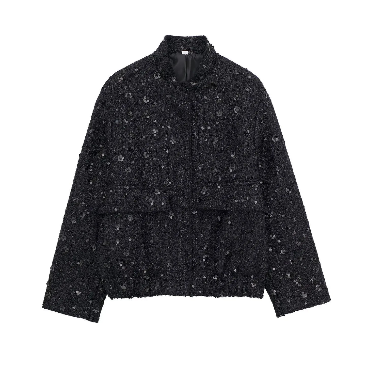 LANI | Elegante Perlen-Pailletten-Jacke