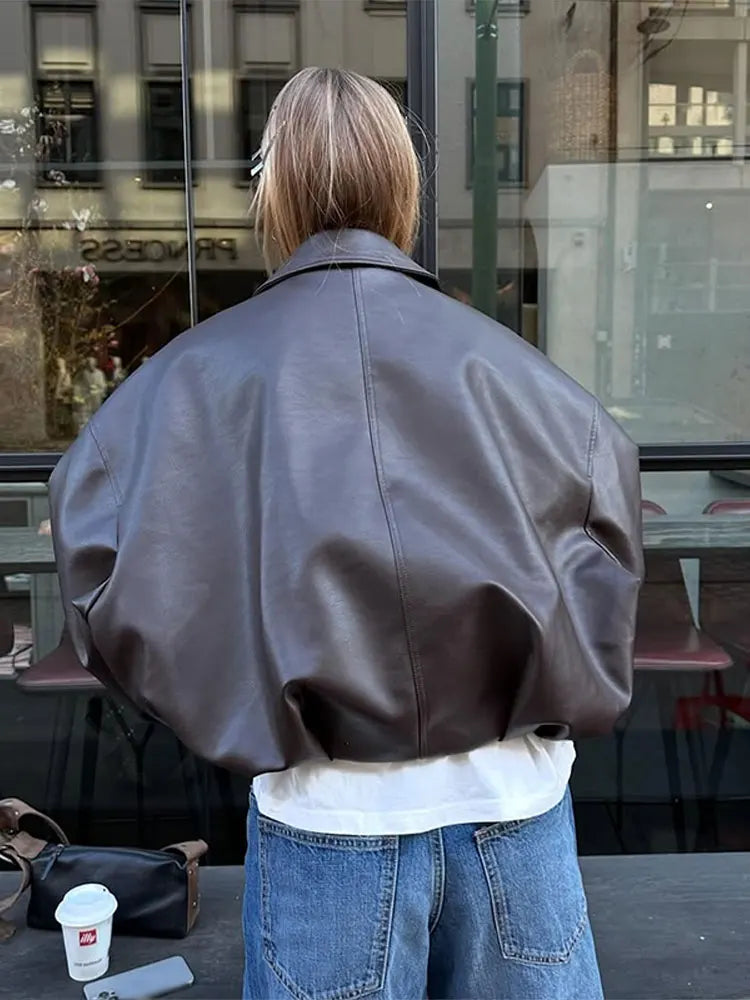 CARA | Retro Street Lederjacke