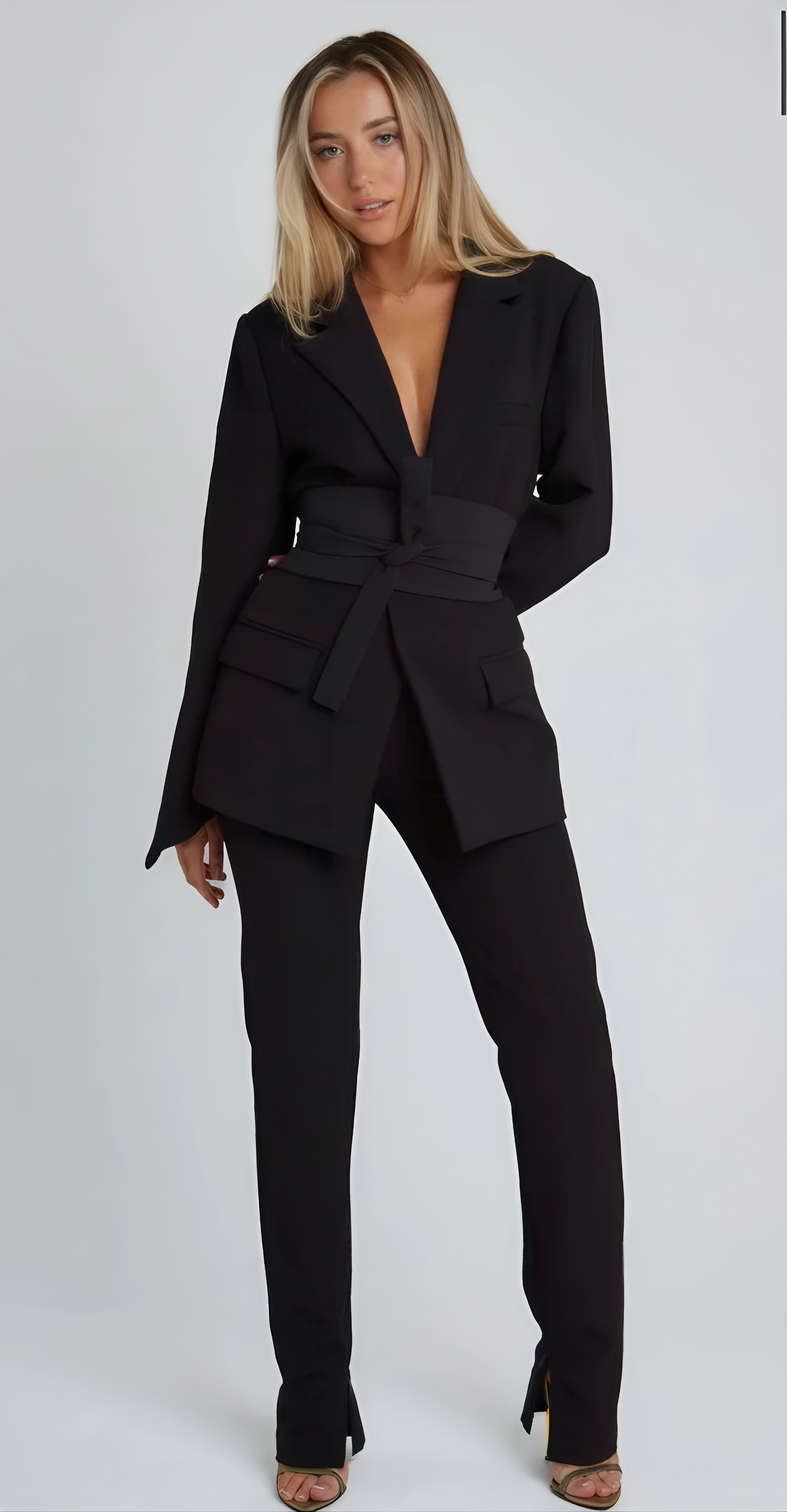 AIMEE | Eleganter Blazer mit Gürtel