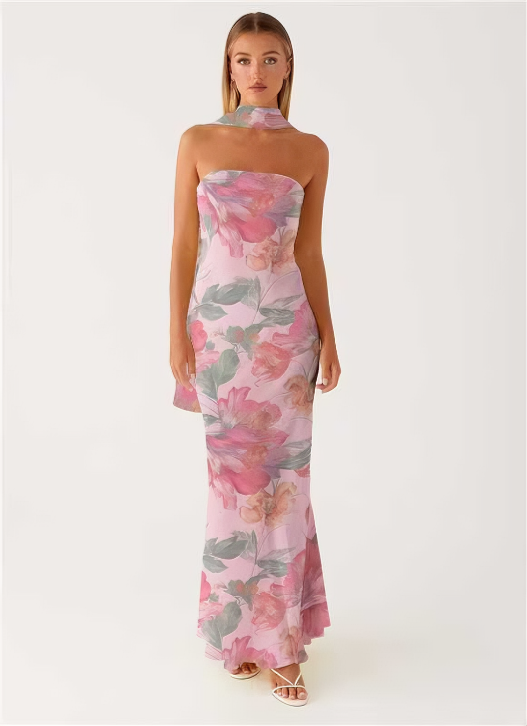 CHARLOTTE | Chiffon-Maxikleid