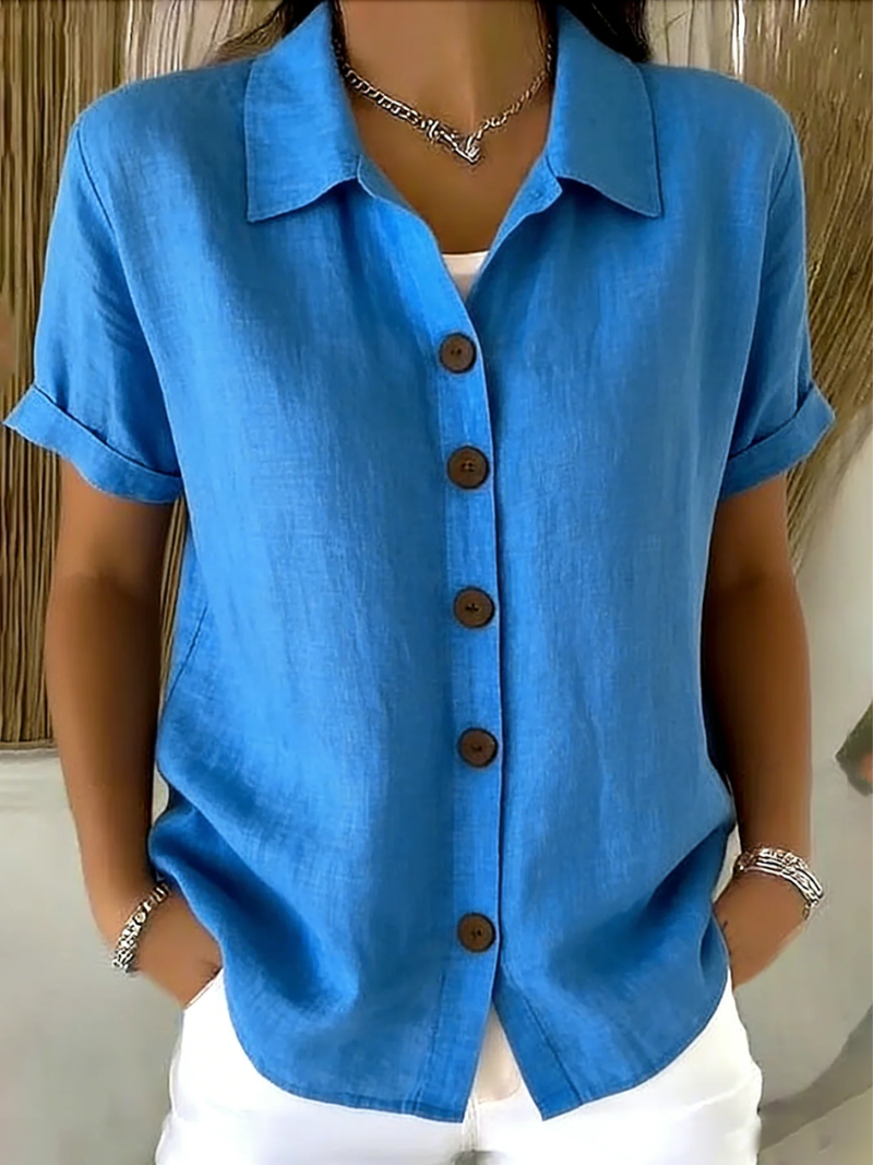 ZARA | Bluse mit Knopfleiste