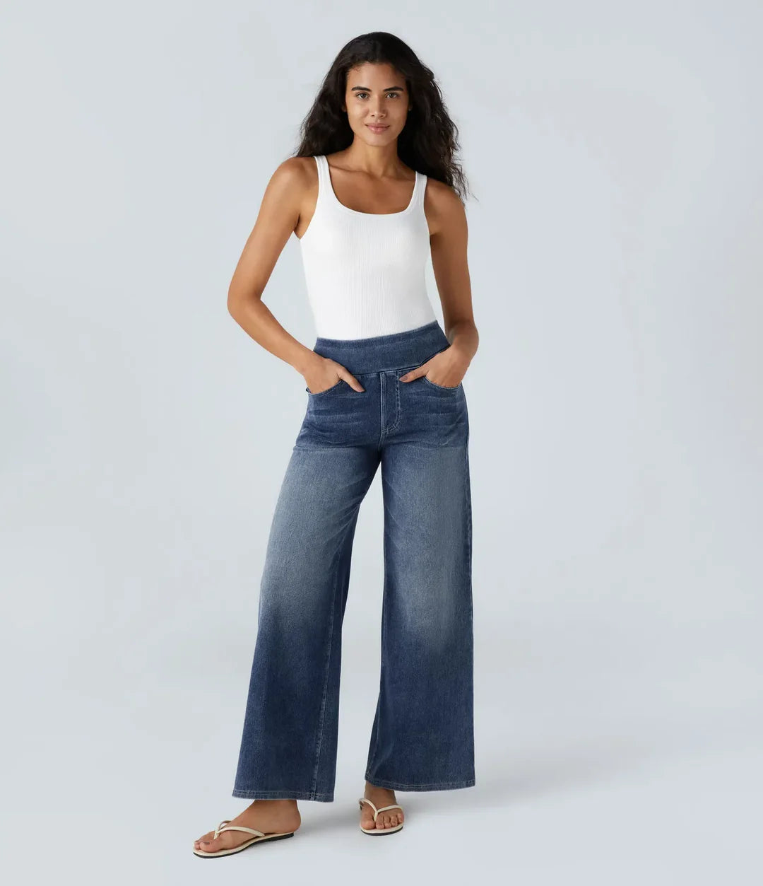 EMMA | Hoch taillierte Baggy-Hose