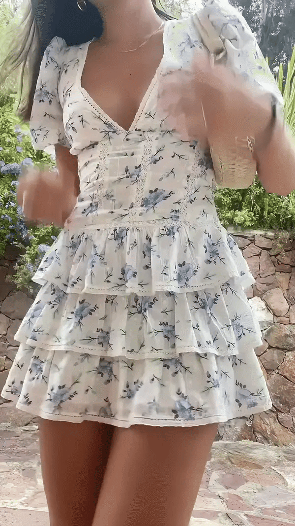 CHRISTINE | Florales Minikleid