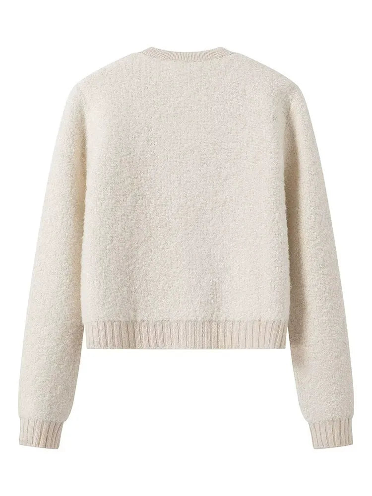 AGNES | Eleganter Bouclé-Strickcardigan