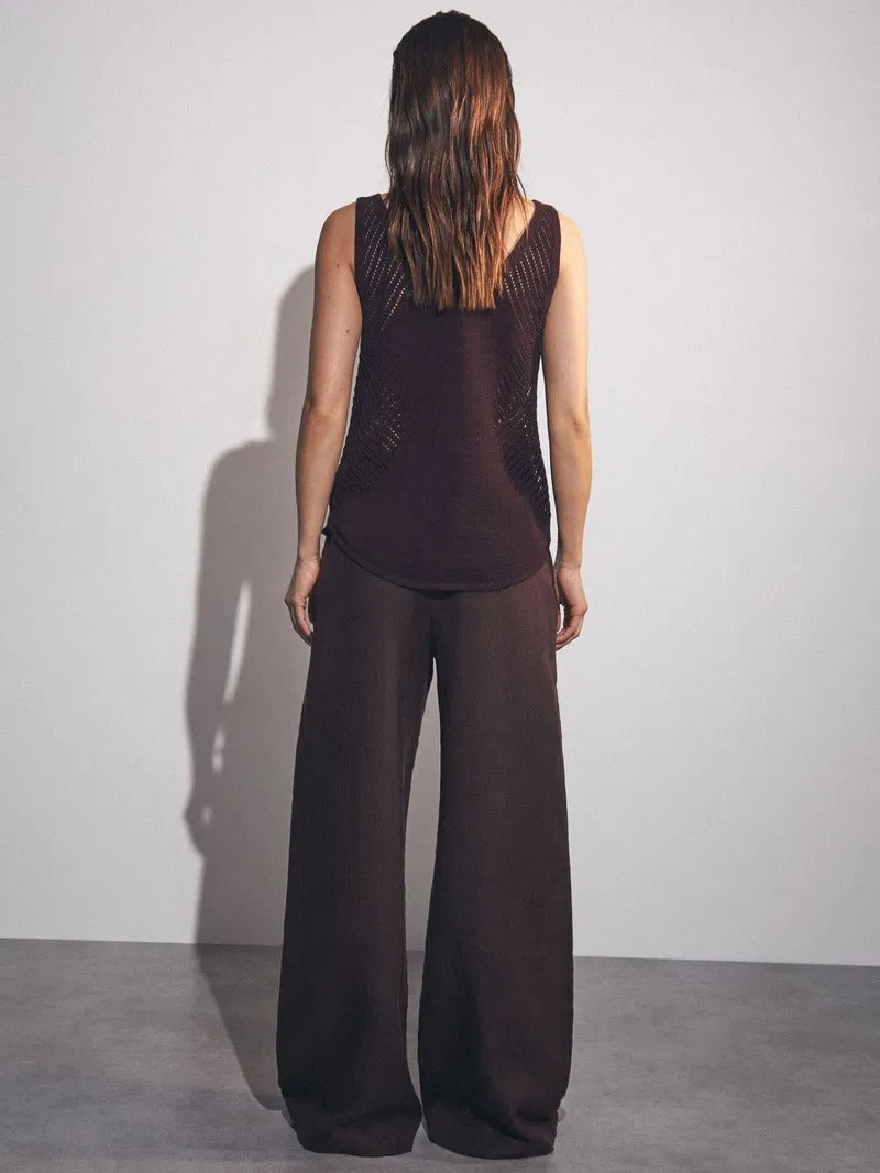 GLYJEL | Relaxed Fit Hose mit weitem Bein