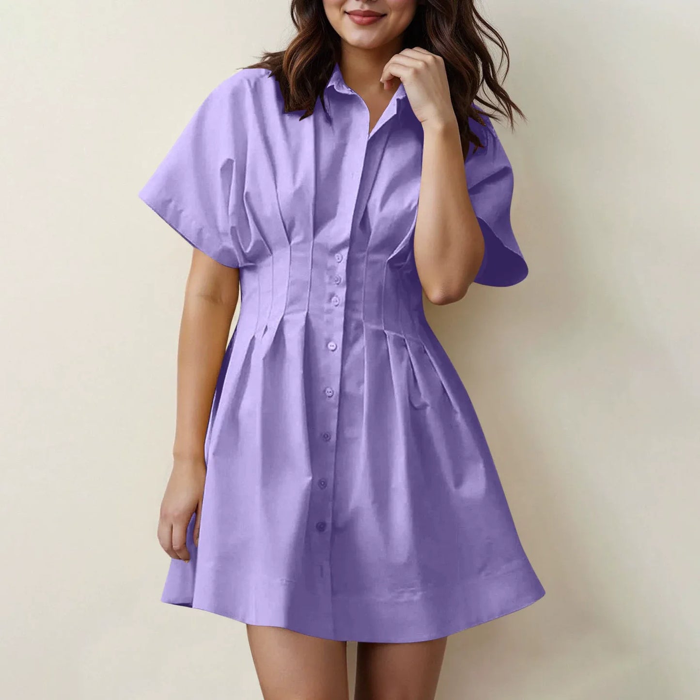 VANA | Modernes Kleid mit Knöpfen