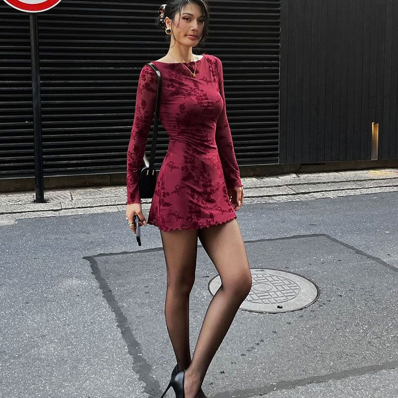 LIV | Romantisches Mesh-Blumenkleid