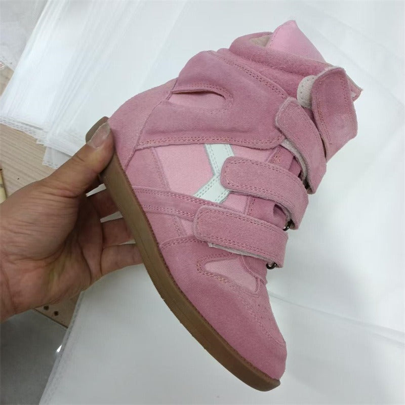 ISA | Schlanke Keilsneakers aus Leder