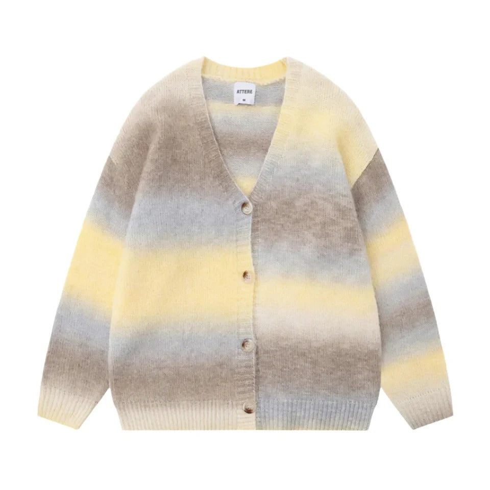 ZIAH | Schicker Lockerer Gestreifter Cardigan