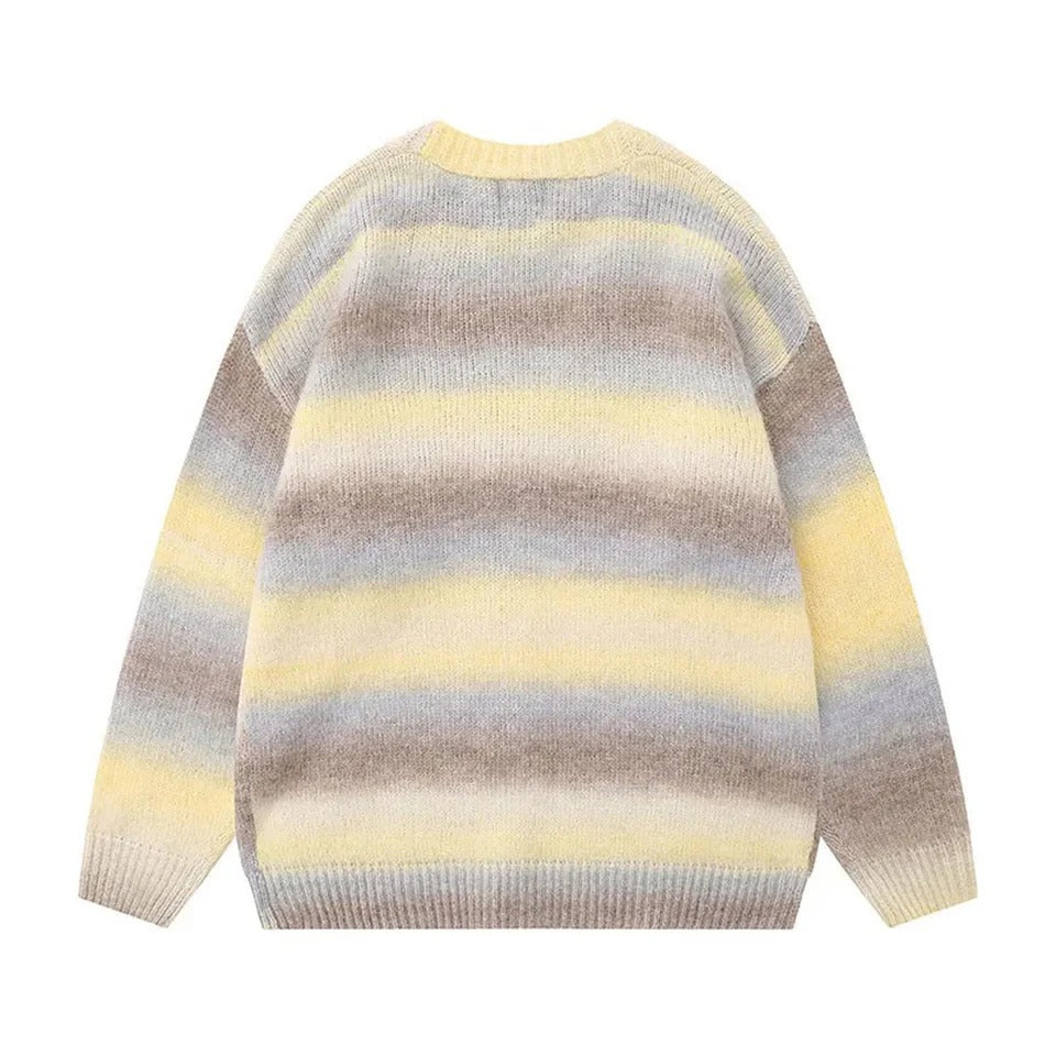 ZIAH | Schicker Lockerer Gestreifter Cardigan