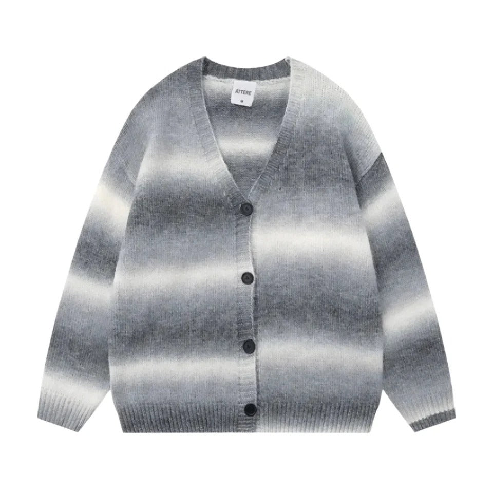 ZIAH | Schicker Lockerer Gestreifter Cardigan