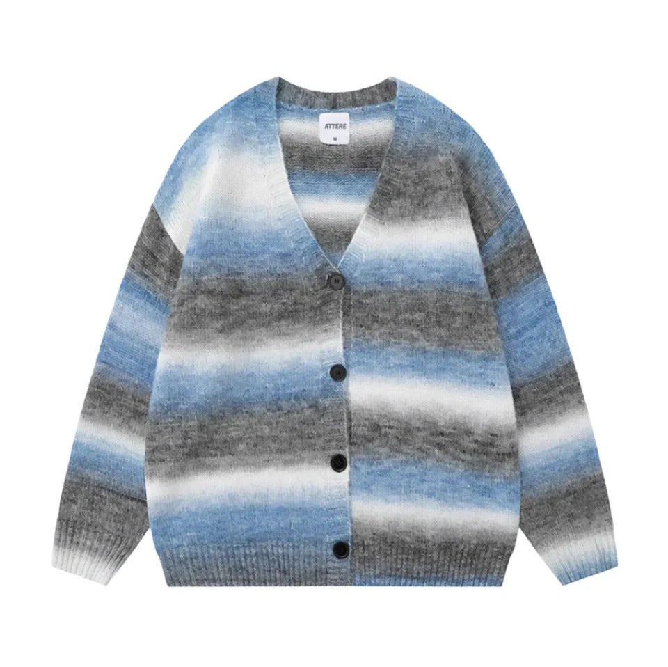ZIAH | Schicker Lockerer Gestreifter Cardigan