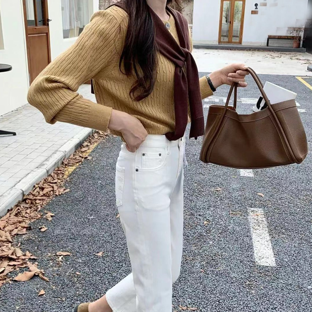 MALOU | Schicke Tragetasche mit Kosmetiktasche