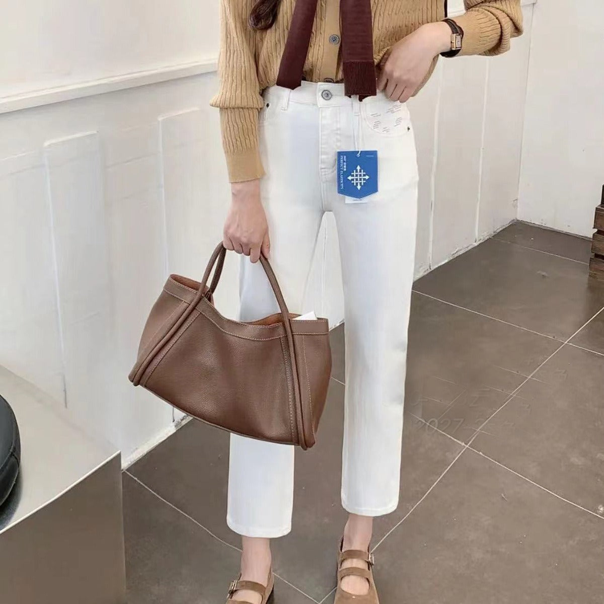 MALOU | Schicke Tragetasche mit Kosmetiktasche